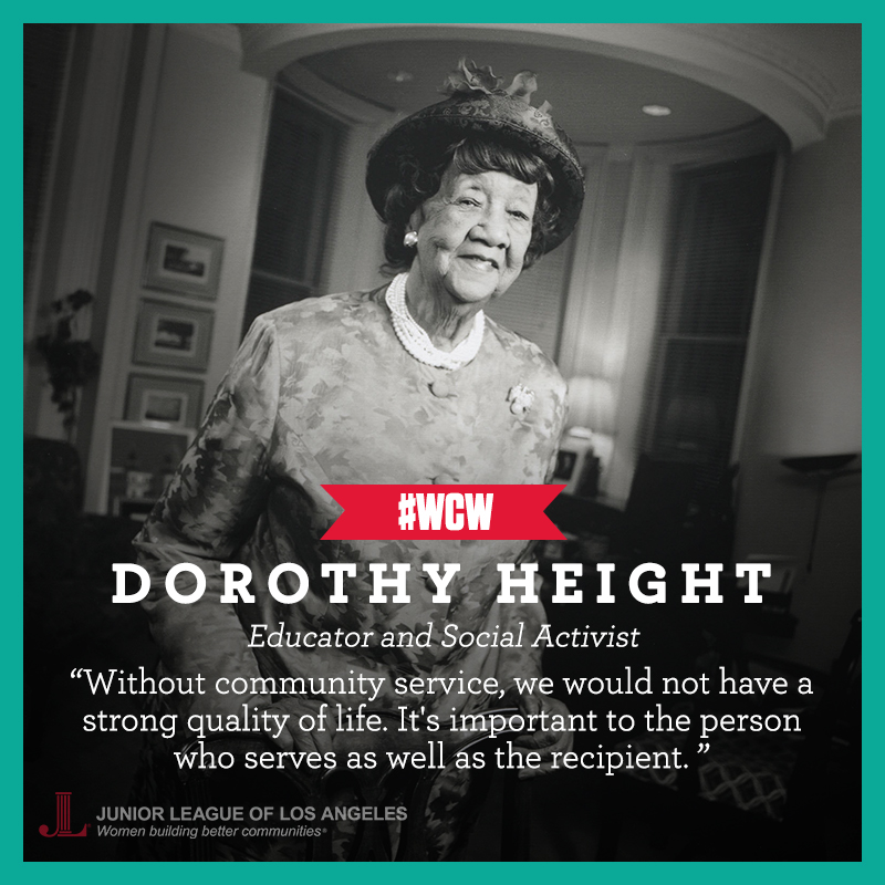 Women Crush Wednesdays Dorothy Height Jlla Org